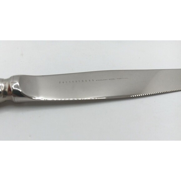 Pottery Barn TOULOUSE PLACE Dinner Knife Glossy Stainless Flatware 18/10 - Picture 4 of 4